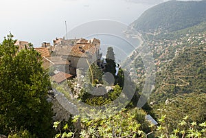 View over eze, cote d'azur