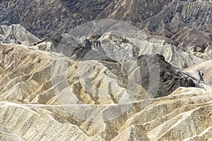 View over famous Zabriskie Point in Death Valley