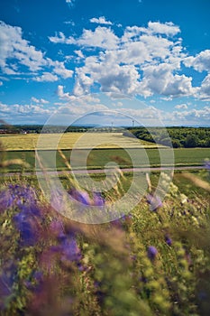 View over fields near Hannover, Germany