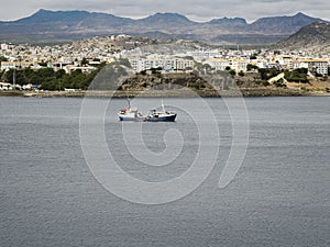 View Over Fishing Port And City, San Vincente, Mindelo,