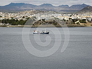 View Over Fishing Port And City, San Vincente, Mindelo, photo