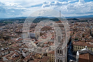 A view over Florence from the Santa Maria del Fiore roof