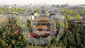 View over Forbidden City in Beijing,