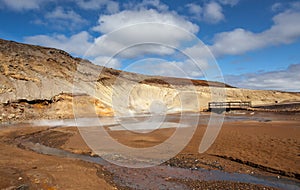 View over geothermal area