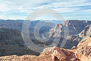 View over Grand Canyon West in Mohave County, Arizona, United States