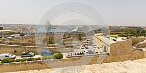 View over The Grand Harbor Valletta Malta