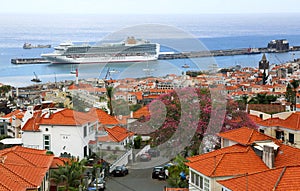 View over harbor of Funchal - Madeira