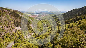 View over the Harz in Germany