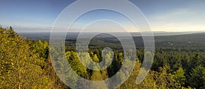 View over the Harz in Germany