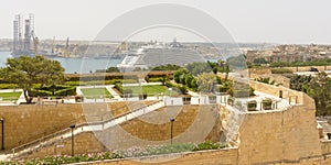 View over Herbert Ganado Gardens Valletta Malta photo