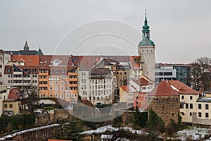 A view over historic part of Bautzen town, Saxony