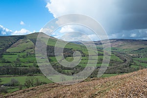 A view over the Hope Valley in the Peak District, Derbyshire