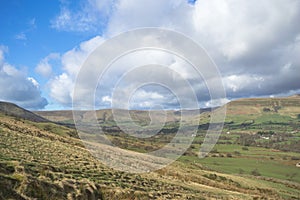 A view over the Hope Valley in the Peak District, Derbyshire