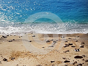 The view over the Kaputas beach in Turkey, Mediterranean region