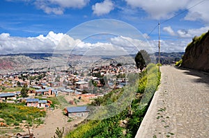View over La Paz, Bolivia photo