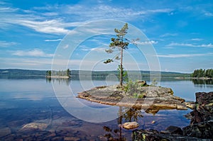 View over the lake Glaskogen, Sweden