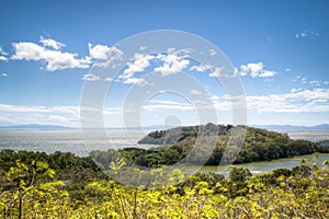 View over lake Nicaragua with Charco Verde photo