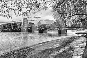 View over Lambeth Bridge in central London, England, UK