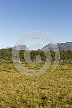 View over Lapporten in Lapland. photo