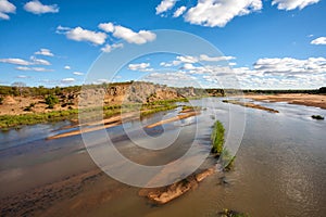 View over the Letaba river in Kruger National Park