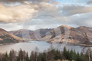 View over Loch Duich in Scotland.