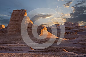 View over the Lut Desert in Iran