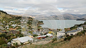 View over Lyttelton, New Zealand