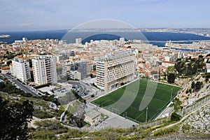 View over Marseille from Notre Dame