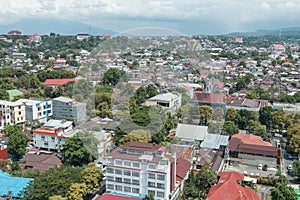 View over Medan city, Sulawesi, Indonesia