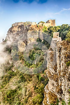 View over Medieval Castle of Venus in Erice, Sicily