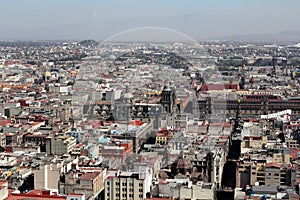 View over Mexico City, Mexico.