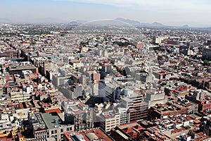 View over Mexico City, Mexico.