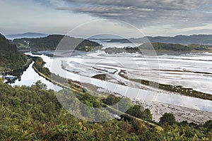 View over Moine Mhor at Crinan in West Argyll.