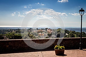 View over Montescudaio