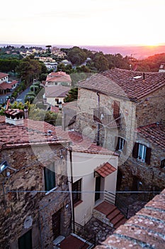 View over Montescudaio