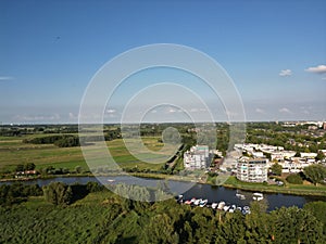 View over the north side of Vlaardingen, Zuid-Holland, The Netherlands