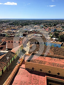 View over the old town of Trinidad in Cuba 22.12.2016