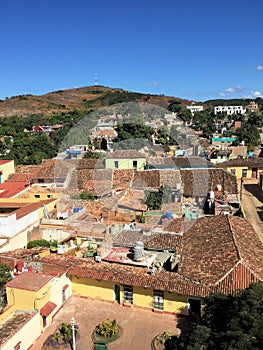 View over the old town of Trinidad in Cuba 22.12.2016