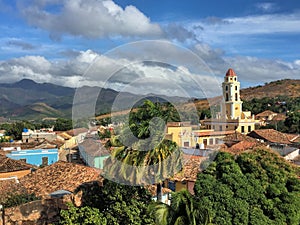 View over the old town of Trinidad in Cuba 25.12.2016