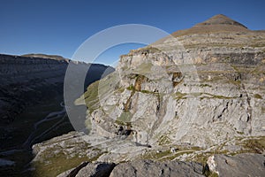 View over the Ordesa Valley from Clavijas de Soaso photo