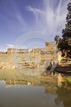 View over Oum Errabia river and Kasba Tadla city in BÃÂ©ni-Mellal Province, Tadla-Azilal. photo