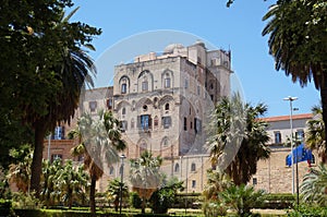 View over Palace of the Normans in Palermo