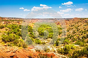 View over the Palo Duro Canyon from the Lighthouse rock