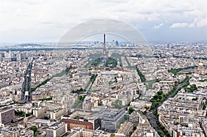 View over Paris from Tour Montparnasse - France