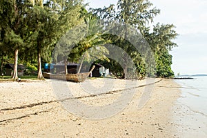 View over a quiet and unpopulated beach in Phuket - Thailand-2