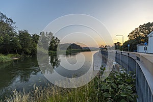 View over a river in KungÃ¤lv, Sweden