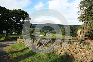 View over rolling Derbyshire hillsides