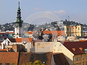 View over the roofs of Bratislava.