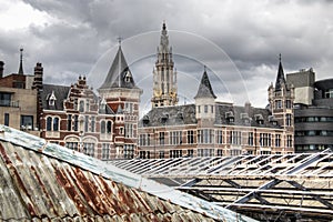 View over the rooftops of Antwerp