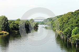 View over the Ruhr at Kettwig photo